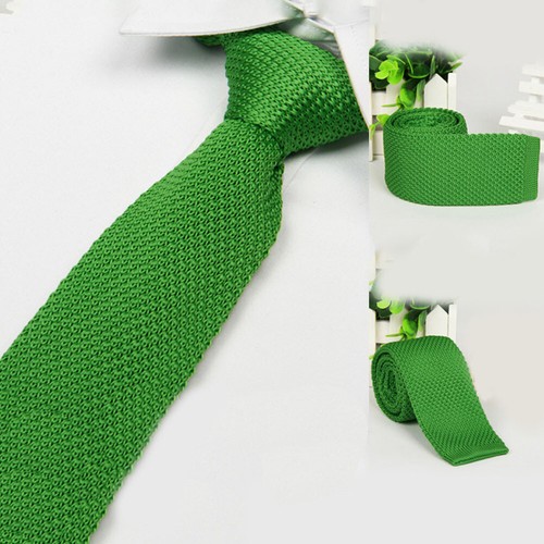 Luxury Men Gentle Tie Knit Knitted Tie Skinny Woven Plain Cravat Narrow Necktie* - Picture 5 of 42