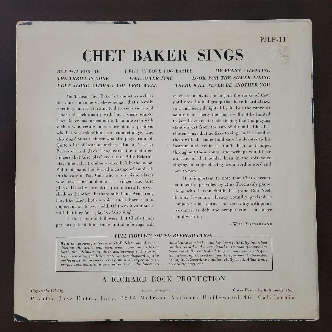 10インチレコード CHET BAKER SINGS Chet Baker – Chet Baker Sings – Vinyl (LP, 10