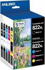 Epson 812XL Ink Cartridges Combo Pack Black Cyan Magenta Yellow High Yield