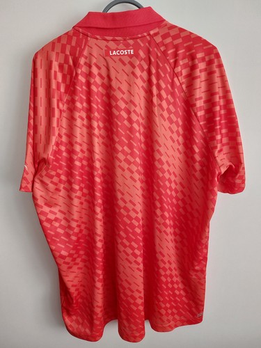 POLO LACOSTE SPORT NOVAK DJOKOVIC 3XL (TAGLIA 8) ARANCIONE NUOVA CON ETICHETTE - Foto 9 di 15