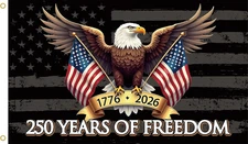 250 Years of Freedom American Flag 3X5 Ft,250Th Anniversary USA 1776-2026, Patri