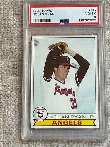 VINTAGE 1979 TOPPS NOLAN RYAN CARD #115 GRADED PSA 4 ANGELS HOF
