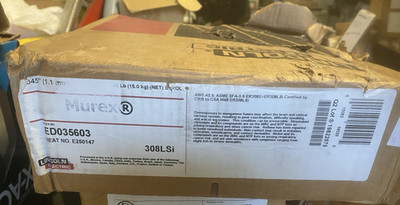 NEW  Lincoln ED035603 Murex 308LSi MIG GMAW Stainless Steel Welding Wire, 0.045