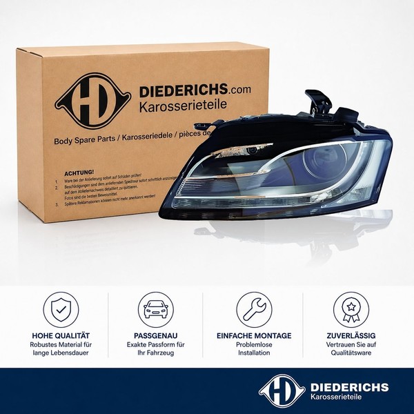 Hauptscheinwerfer Links Diederichs 1045087 FÜR Audi Frontscheinwerfer Frontlicht-image