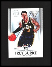 2013-14 Trey Burke Rookie Card Panini Titanium Draft Year /13 #109 Utah Jazz. rookie card picture