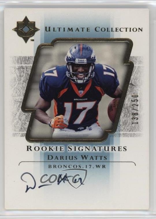 Darius Watts Ultimate Collection #111 Autograph