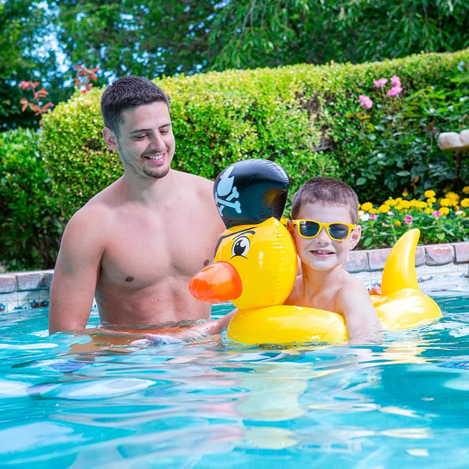 Poolmaster Piscina Flotador Pirata Pato Tubo, Multi Grande Grande, Foto 4 de 4