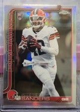 2025 Topps Chrome Football Shedeur Sanders Refractor RC #315 Browns