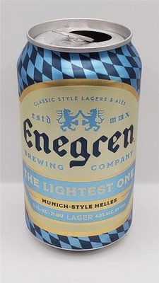 Craft Beer Can Enegren Brewing Company The Lightest One Munich Helles Lager