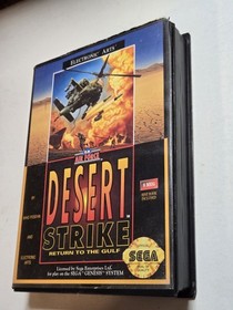 Sega Genesis - Desert Strike: Return to the Gulf CIB Complete. Case Corner Chip