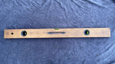 Vintage J Rabone & Sons Wood & Brass Spirit Level 2.5ft