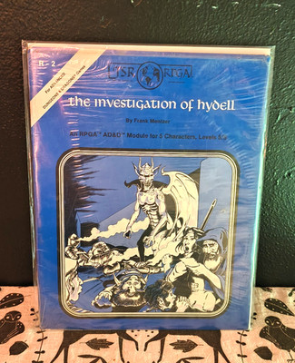 Partially Sealed Investigation of Hydell Module R2 AD&D TSR Rare!