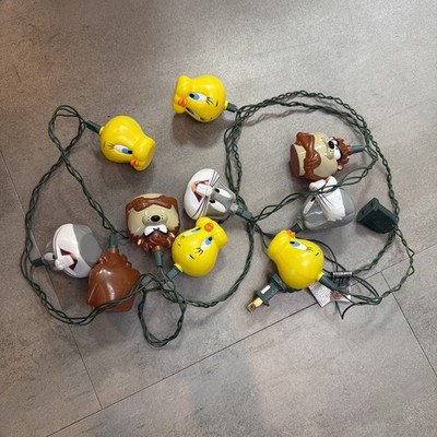 1996 Vintage Looney Tunes Light String Plug In