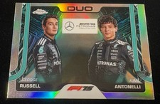 2025 Topps Chrome F1 George Russell Kimi Antonelli Duo Refractor Mercedes #167