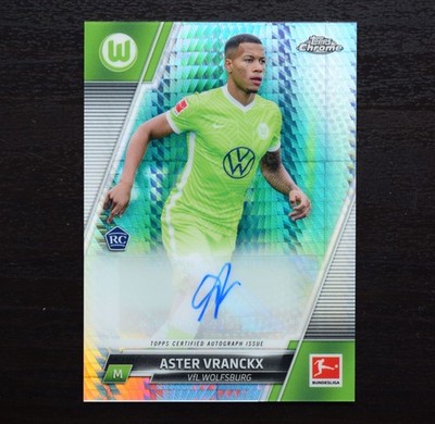 Aster Vranckx /175 Prism RC Auto 2021-22 Topps Chrome