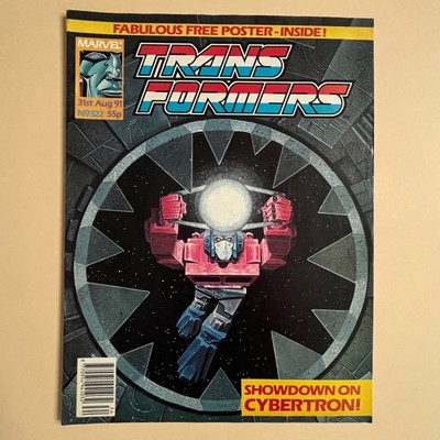 Marvel UK - The Transformers  - Vintage Comic - Issue 322 - 1991 - With Poster