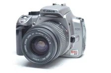 Canon EOS Digital Rebel XT DSLR Camera Silver W/AF 35-80mm Lens