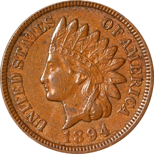 1894 Indian Head Cent — photo from the most recent tracked eBay sale