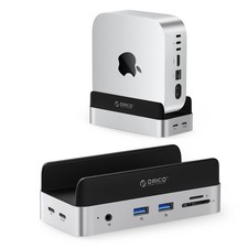 ORICO MiniDock Mac mini M4 Dock and Stand with 8TB M.2 SSD Enclosure SSD NOT...