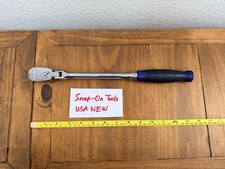 Snap-on Tools 38 Long Flex Head Hard Grip Ratchet Fhlfd80bdp Purple New Usa