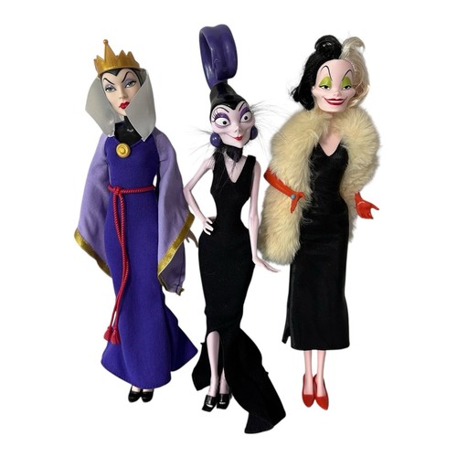 Disney Villains Evil Queen Cruella De Vil und Yzma Sammler Modepuppen
