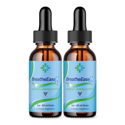 (2 Pack) BreatheEaseX Advanced Drops, Breathe Ease X Lifetime Support (4oz)