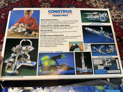 VTG FISHER PRICE CONSTRUX ACTION BUILDING SYSTEM STAR FORCE COMMAND SET 587 - Picture 3 of 6