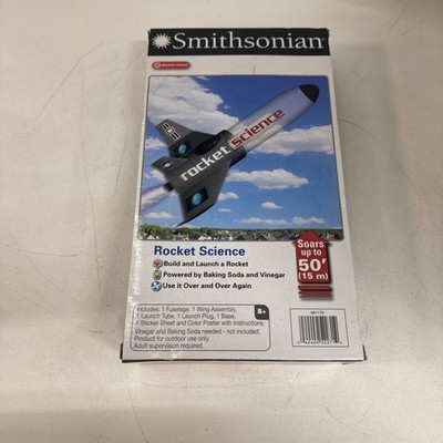 Smithsonian Rocket Science Build Launch Kit Reusable Rocket Ages 8+ New In Box