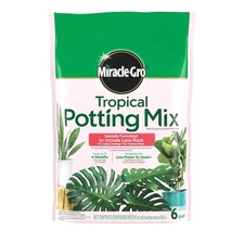 Miracle Gro 6 Qt. Tropical Potting Soil Mix Includes Lava Rock Home & Garden