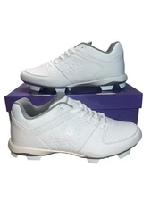 RIP-IT Ringor Diamond Softball Cleat Cleats Molded Girls White/White -Size 10