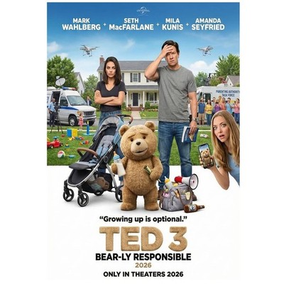 Ted 3 Bearly Responsible 2026 Comedy Movie Poster