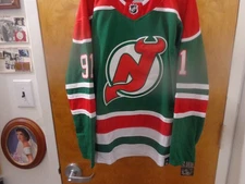 New Jersey Devils #91 Dawson Mercer CUSTOM Reverse Retro Jersey