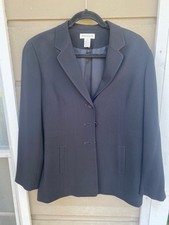 Women's Classic Ann Taylor Size 12 petite Black Blazer Lined