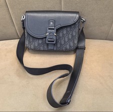 Mens Black Dior Messenger Bag
