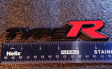 HONDA CIVIC Black Red TYPE R BADGE Boot/Rear FD2 FN2 Sport 75717-SMT-E00 