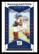 Saquon Barkley 2022 Panini Rookies & Stars #MM-10 Man In Motion New York Giants