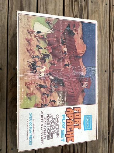 Vintage 1970's Marx Fort Apache Playset Sears Exclusive