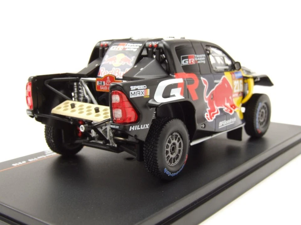 Toyota GR DKR Hilux Evo T1U #216 Rallye Dakar 2024 Nero 1:43 Ixo Models - Immagine 2 di 4