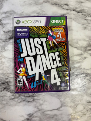 Just Dance 4 Microsoft Xbox 360 Game w/ Manual