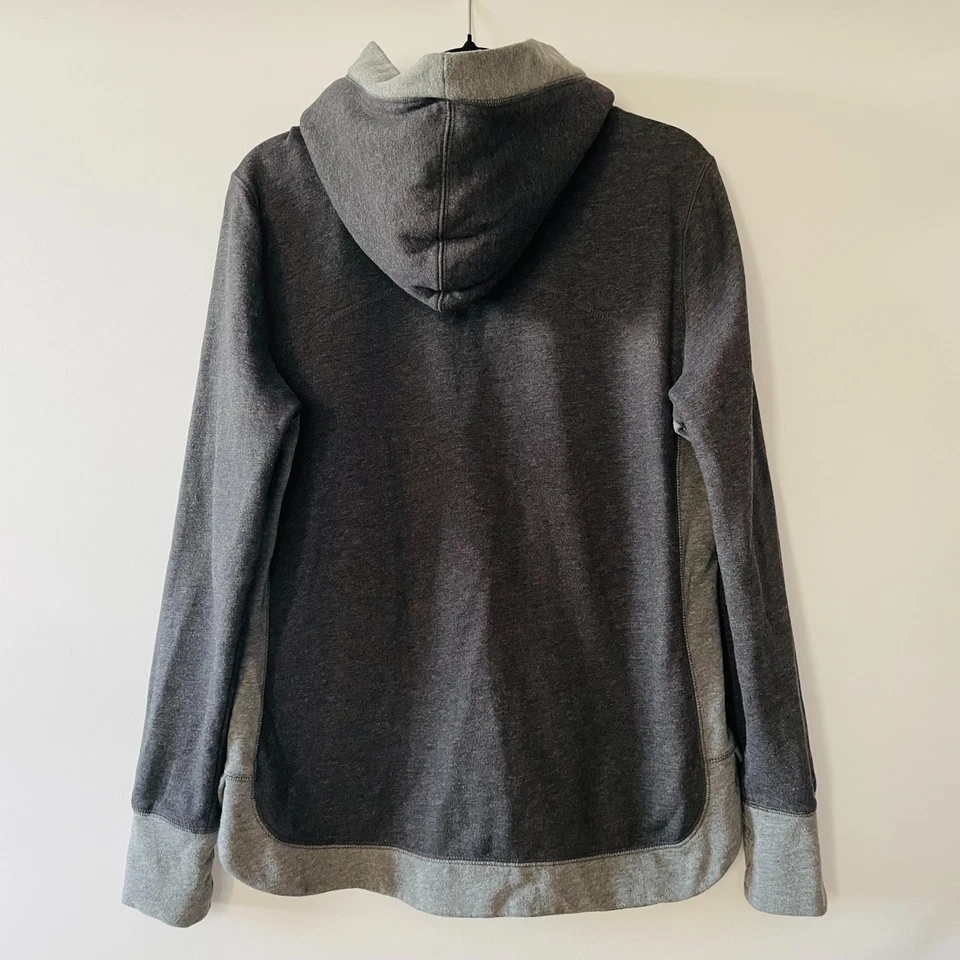 Sudadera con Capucha Tek Gear Para Mujer Gris Agujero para Pulgar Manga Larga Piel Sintética Talla Grande Foto 2 de 4