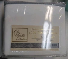 King Size Bed Sheets - 6 Piece 1500 Supreme Collection Fine Brushed Microfiber