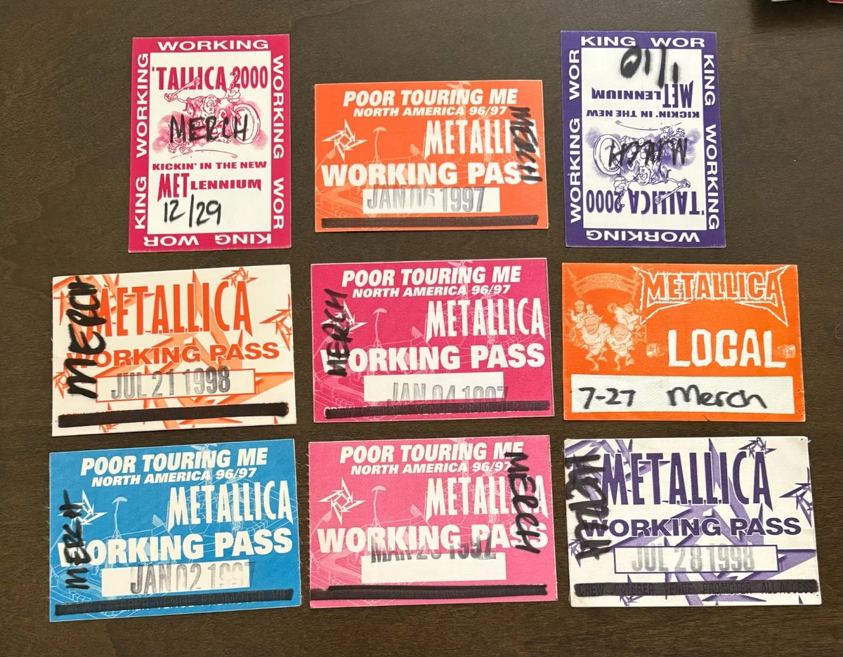 Original Metallica Concert Memorabilia for sale | eBay