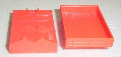 Espewe-SES-Permot Bastelteile / 2 DDR Pritsche Blutrot für Robur Modelle  / 1:87