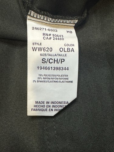 Cherokee Medical Women’s Scrub Top V-Neck 3 Pockets Olive Branch Small WW620 New - Picture 8 of 8