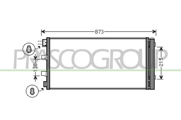 Prasco Kondensator Klimaanlage Aluminium Mit Trockner FüR Renault Master III-image