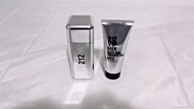CAROLINA HERRERA 212 VIP MEN 2 PC SET - 3.4 OZ EDT + 3.4 OZ SHOWER GEL new