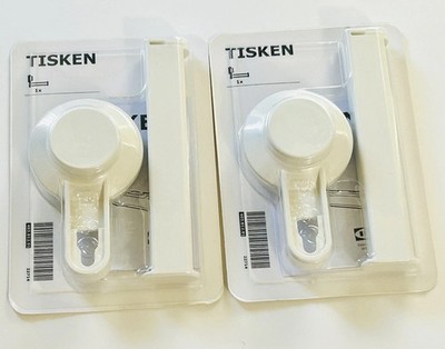 Ikea TISKEN 2 Toilet roll holder with suction cup white 403.812.91, Sealed!!