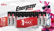 Energizer Max AA Alkaline Batteries 1.5V 16 Pack E91LP16 2.12 per gallon