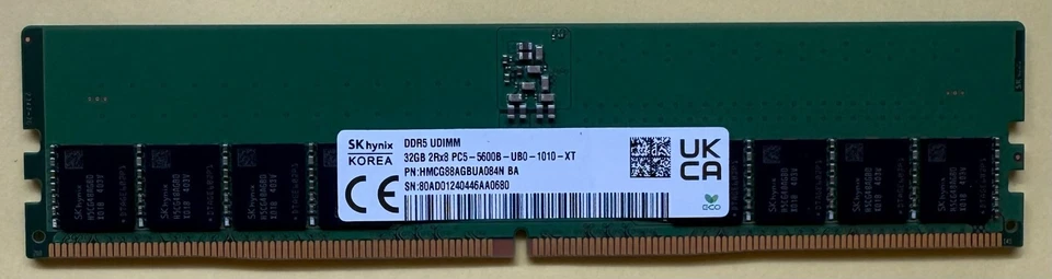 SK hynix 32GB DDR5 5600MHz UDIMM Desktop RAM