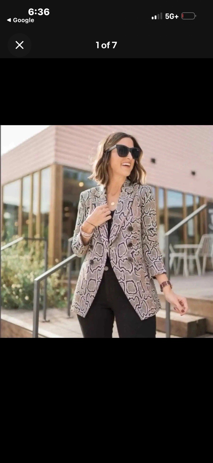 cAbi NWOT python patterned stretch blazer style 3… - image 5